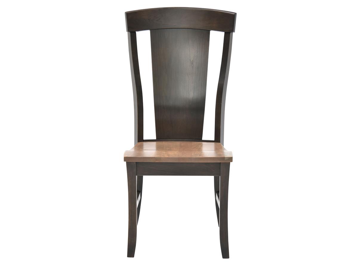 Amish Works Venice Dining Chair, Natural Belair/Mocha